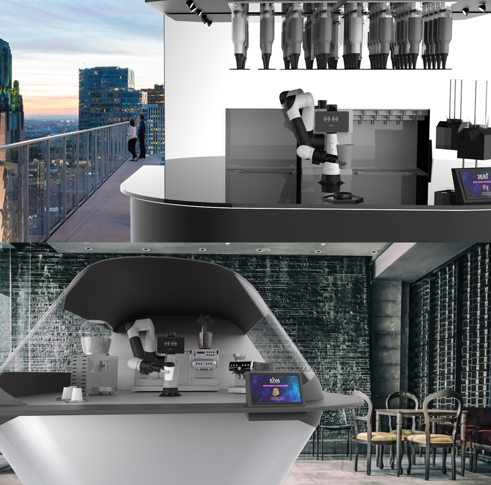 robot, service, bartender, barista, f&b robots